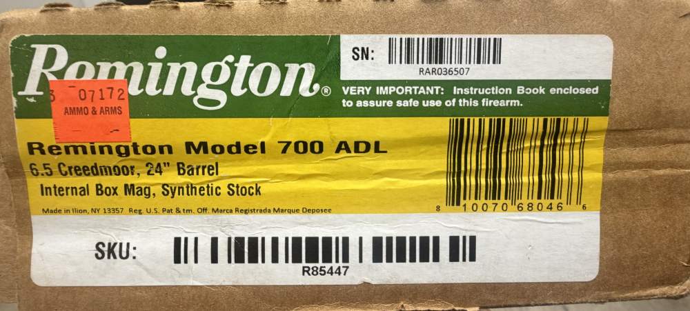Remington 700 ADL 6.5 CREEDMOOR, New, Old Stock, Penny Start, NO reserve!-img-13