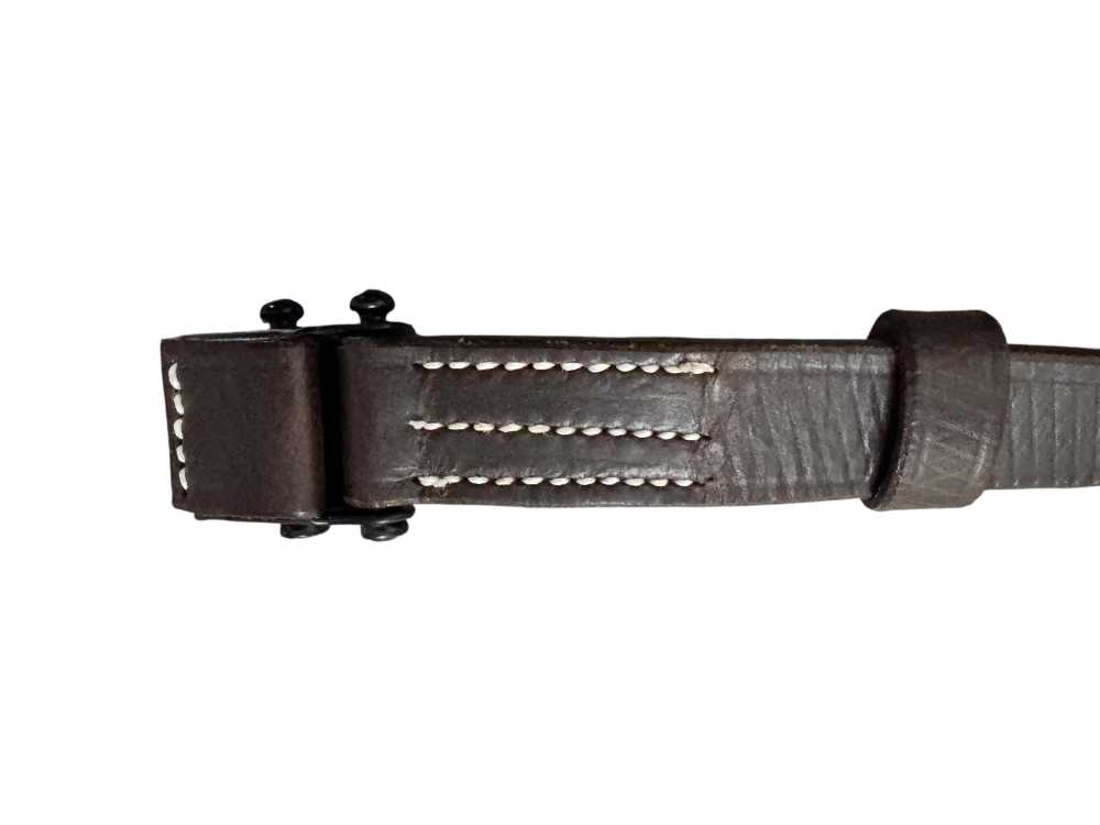 Mauser K98 Leather Sling - Dark Brown -img-2