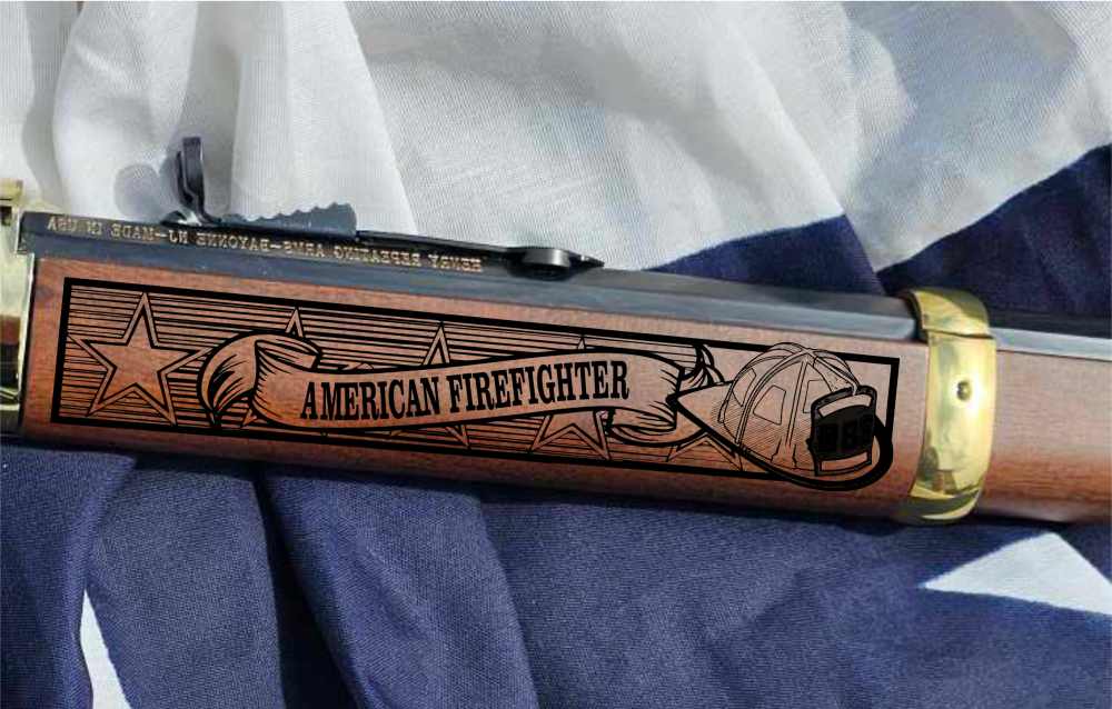 American Firefighter Engraved Henry GoldenBoy .22LR *NEW EDITION-img-2