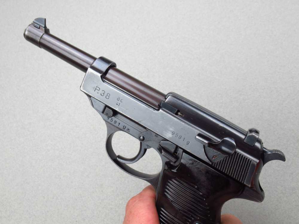 Desirable 1941 German WWII Walther AC41 P38 Pistol 9mm Luger Mauser pp-img-9