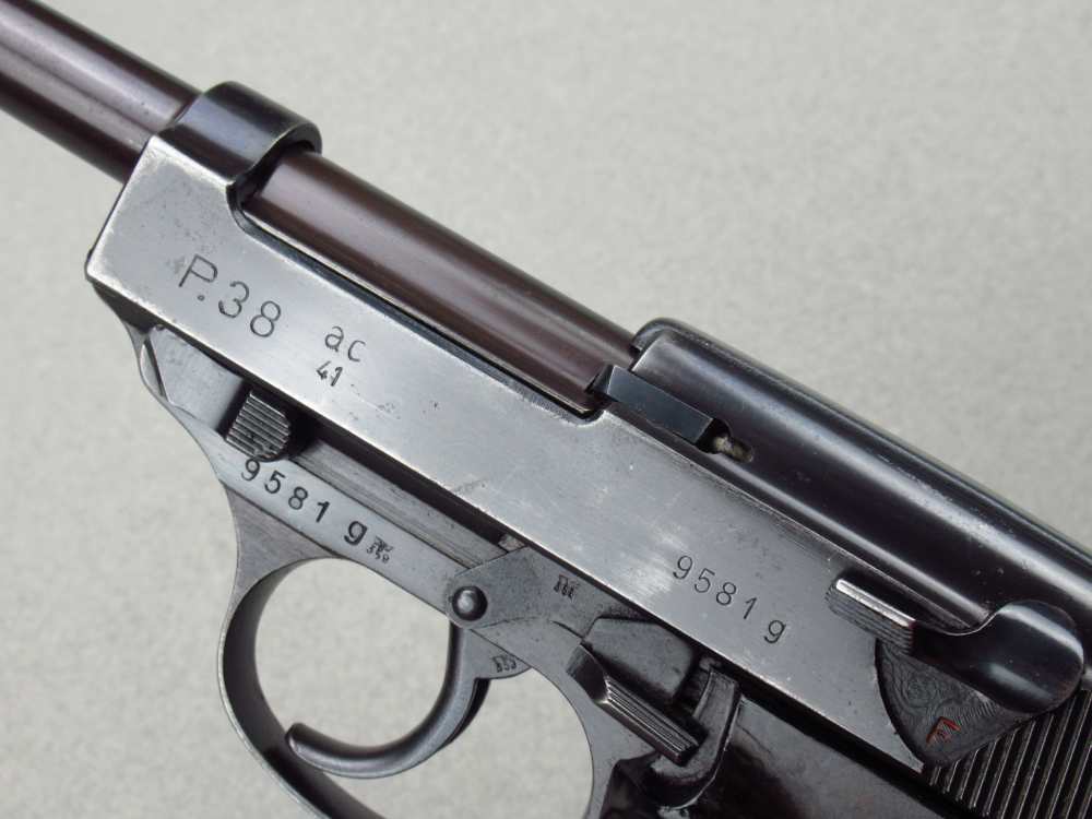 Desirable 1941 German WWII Walther AC41 P38 Pistol 9mm Luger Mauser pp-img-11