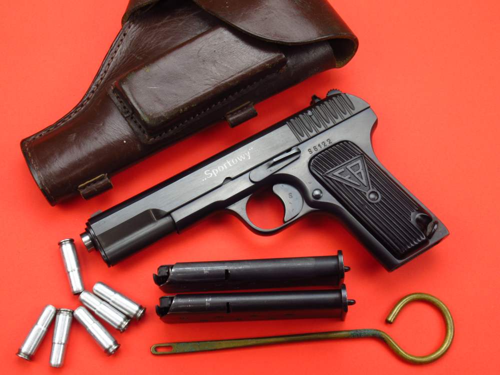 Rare 1955 post WWII Polish Army FB Radom "SPORTOWY" Tokarev Wz33 TT-33 22LR-img-0