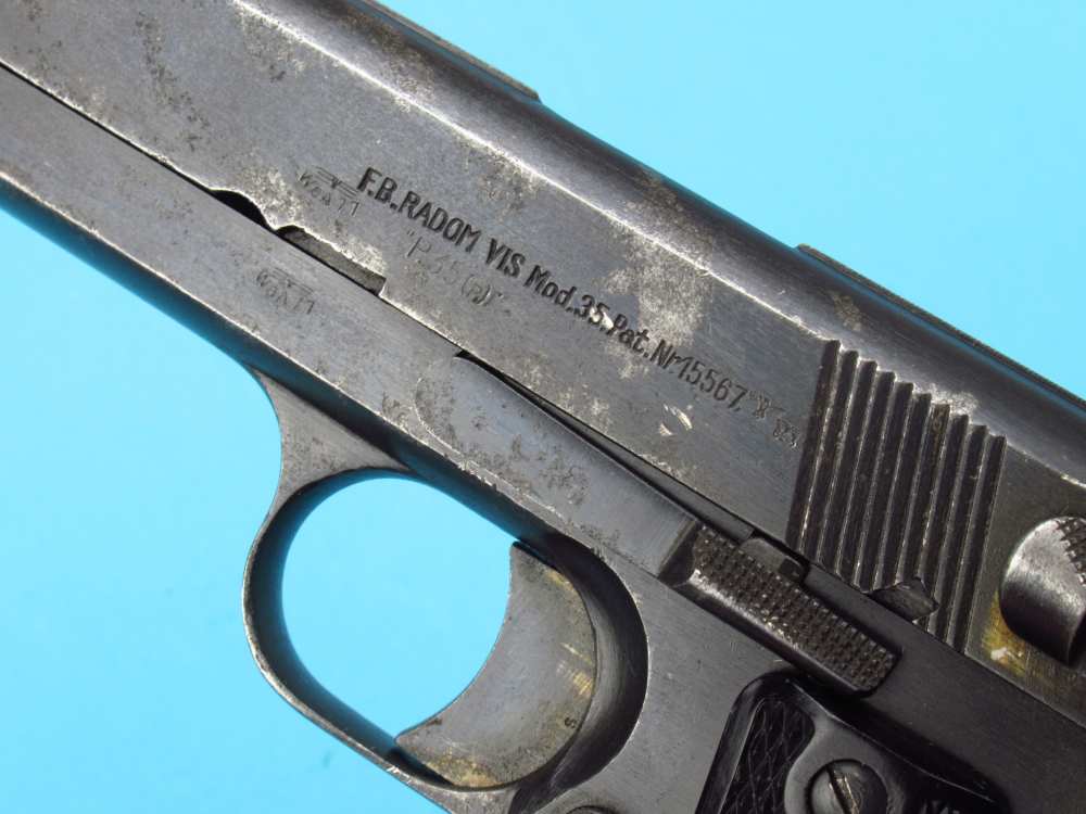 Rare WWII 1941 Slotted Polish Radom VIS pistol 9mm Luger German P38-img-11