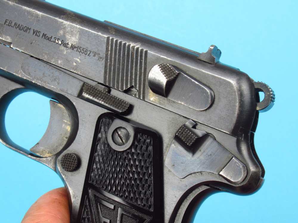 Rare WWII 1941 Slotted Polish Radom VIS pistol 9mm Luger German P38-img-12