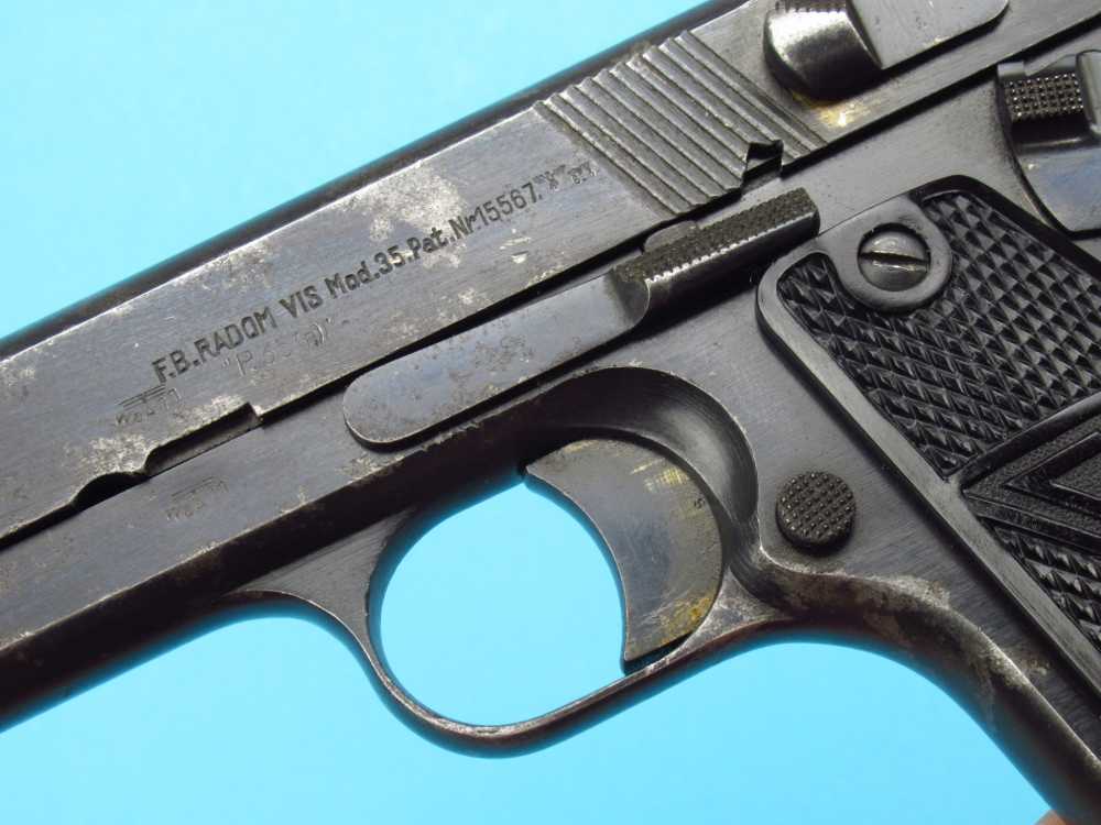 Rare WWII 1941 Slotted Polish Radom VIS pistol 9mm Luger German P38-img-13