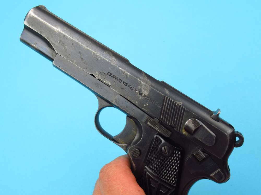 Rare WWII 1941 Slotted Polish Radom VIS pistol 9mm Luger German P38-img-9