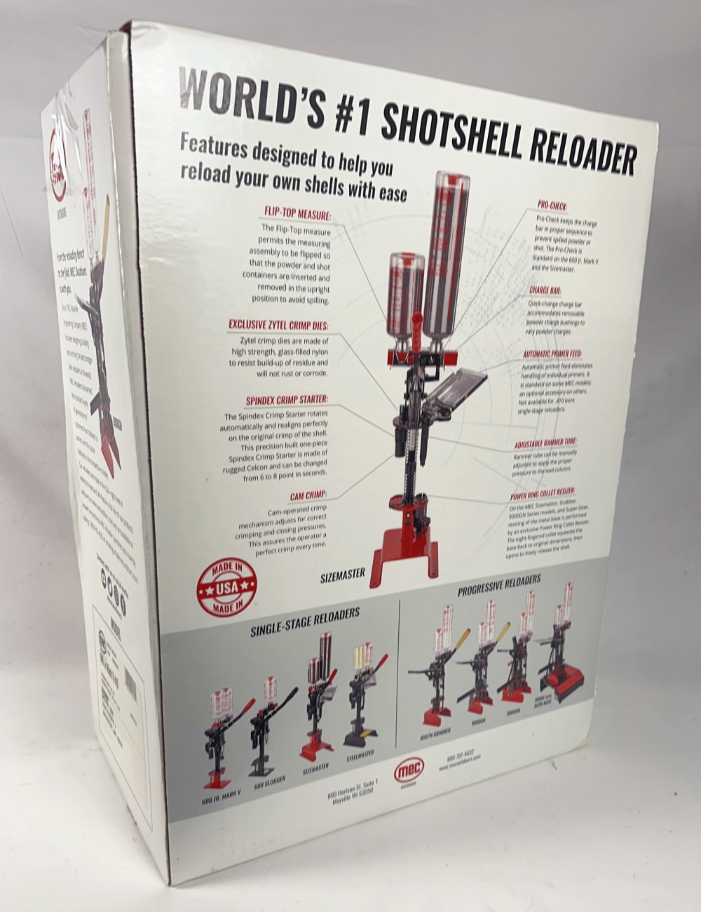 MEC 600 Jr. Mark V Single-Stage Shotshell Reloading Press .410 Bore. Unused-img-1