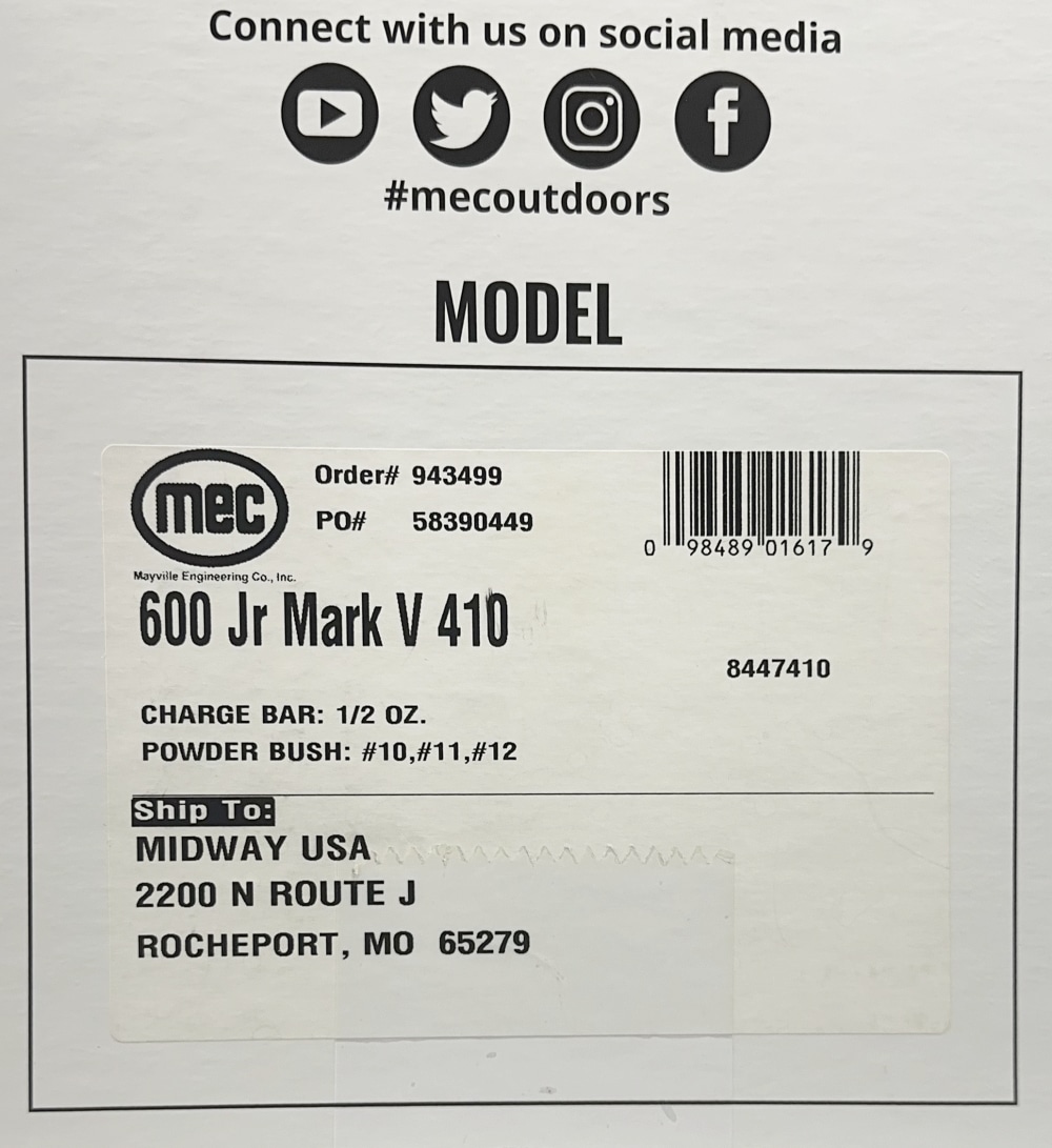 MEC 600 Jr. Mark V Single-Stage Shotshell Reloading Press .410 Bore. Unused-img-5