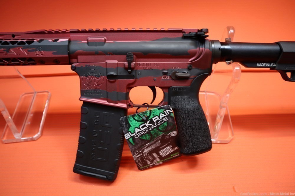 NEW Black Rain Ordnance Spec15 AR15 5.56  FX Tattered Flag Custom Cerakote -img-2