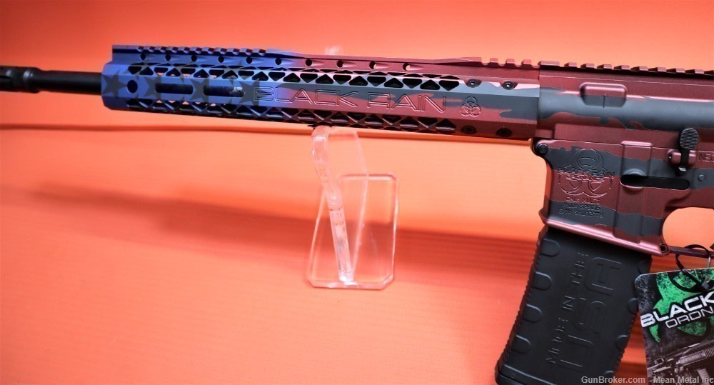 NEW Black Rain Ordnance Spec15 AR15 5.56  FX Tattered Flag Custom Cerakote -img-3