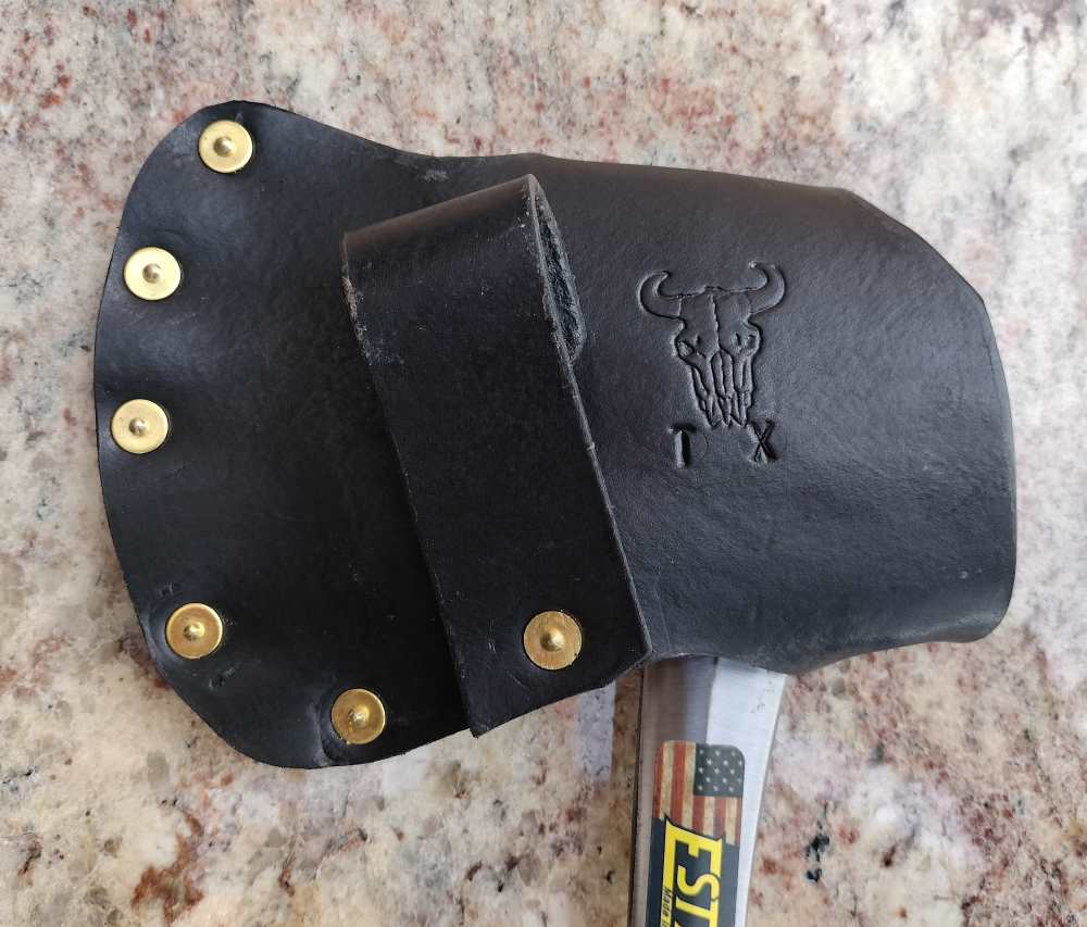 Leather Hatchet Sheath fits Estwing Sportsman's Axe Model E24A-img-3