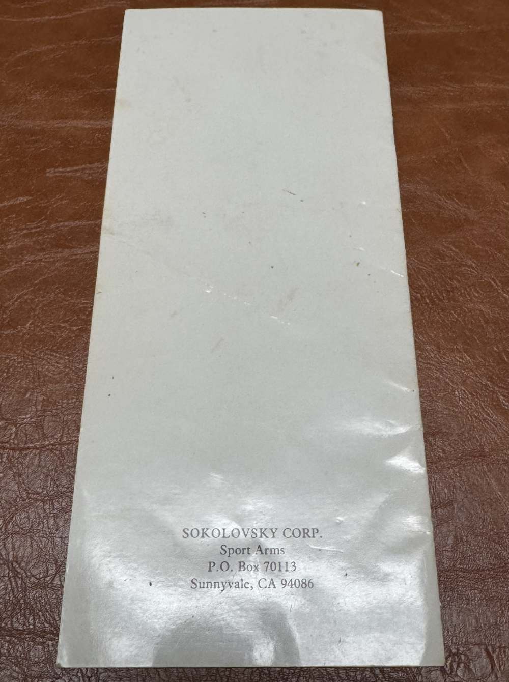 SOKOLOVSKY .45 Automaster Owner Manual & Literature Rare Find Make Offer $$-img-3