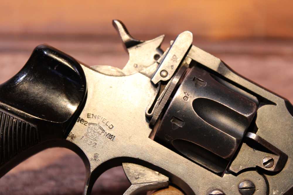 1932 C&R Enfield No. 2 Mk 1 Webley .38 S&W 5" bbl Top Break Double Action-img-11