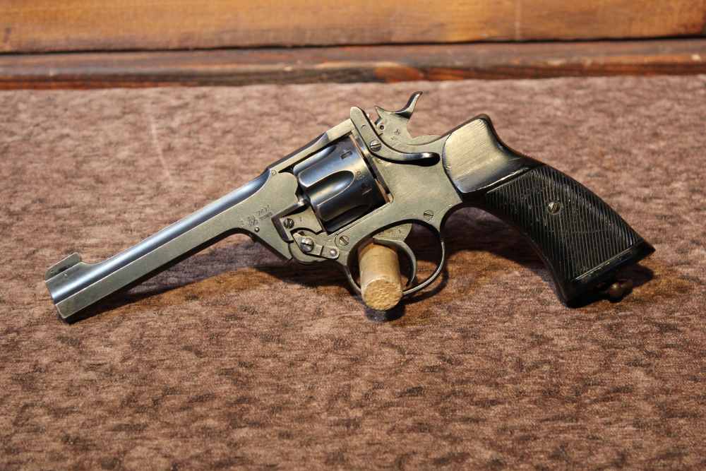 1932 C&R Enfield No. 2 Mk 1 Webley .38 S&W 5" bbl Top Break Double Action-img-0