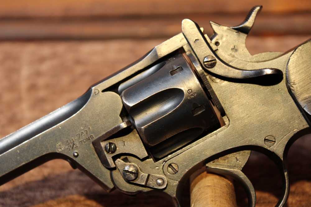 1932 C&R Enfield No. 2 Mk 1 Webley .38 S&W 5" bbl Top Break Double Action-img-3