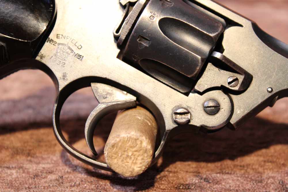 1932 C&R Enfield No. 2 Mk 1 Webley .38 S&W 5" bbl Top Break Double Action-img-10