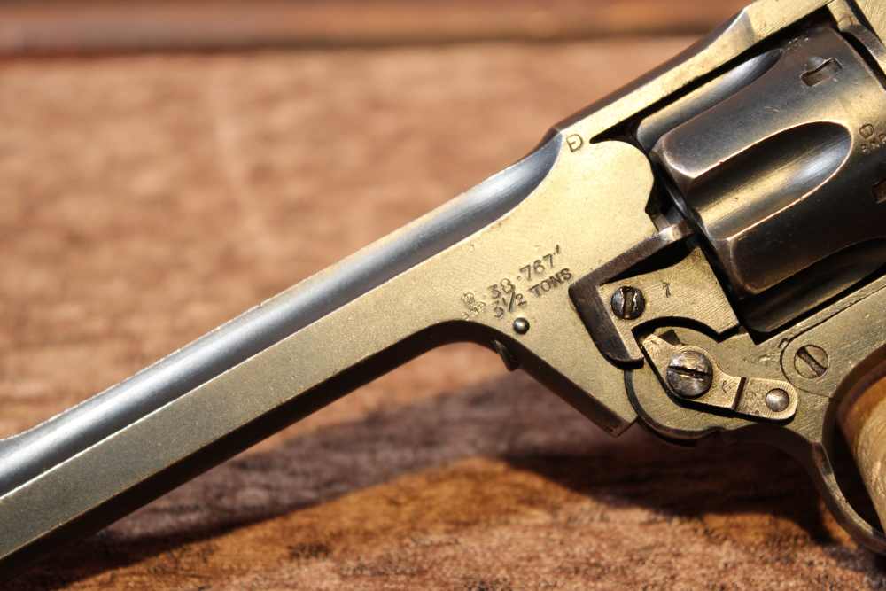 1932 C&R Enfield No. 2 Mk 1 Webley .38 S&W 5" bbl Top Break Double Action-img-2