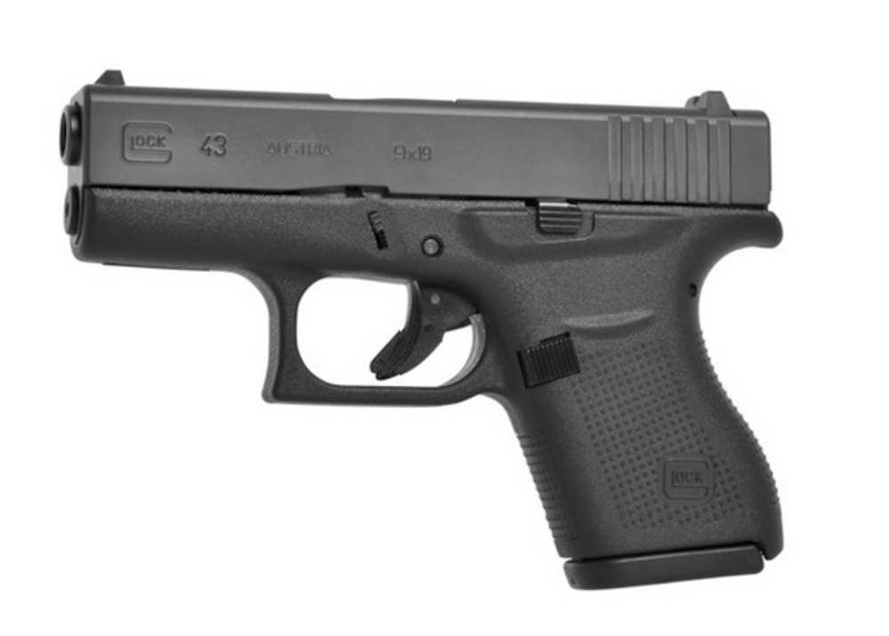 Glock 43 9mm 6+1 2 Mags Black Factory New-img-0