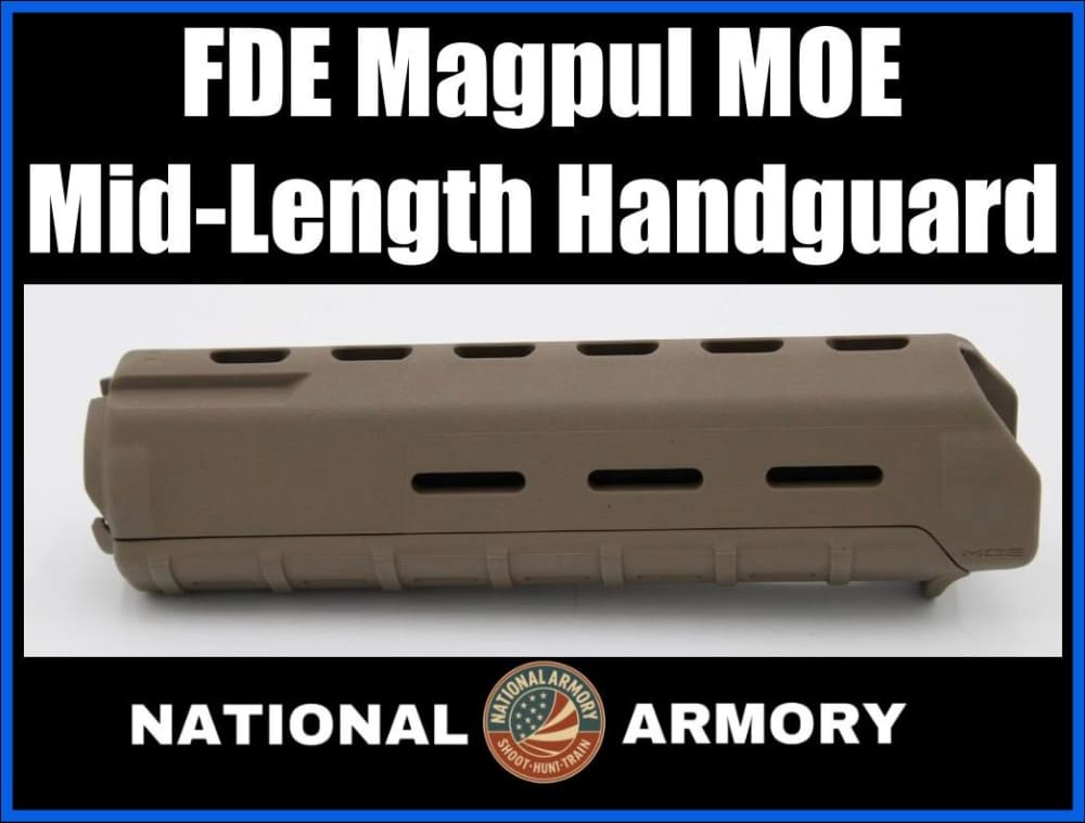 Magpul MOE Mid-Length Handguard for AR Rifles - FDE - (MAG418-FDE)-img-0