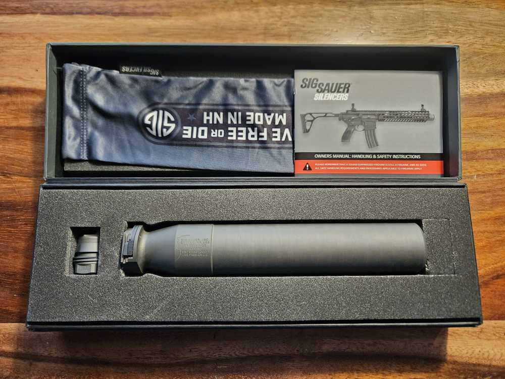 BRAND NEW OLD STOCK SIG SRD338TI-QD Grade 5 titanium, .338 rated suppressor-img-1