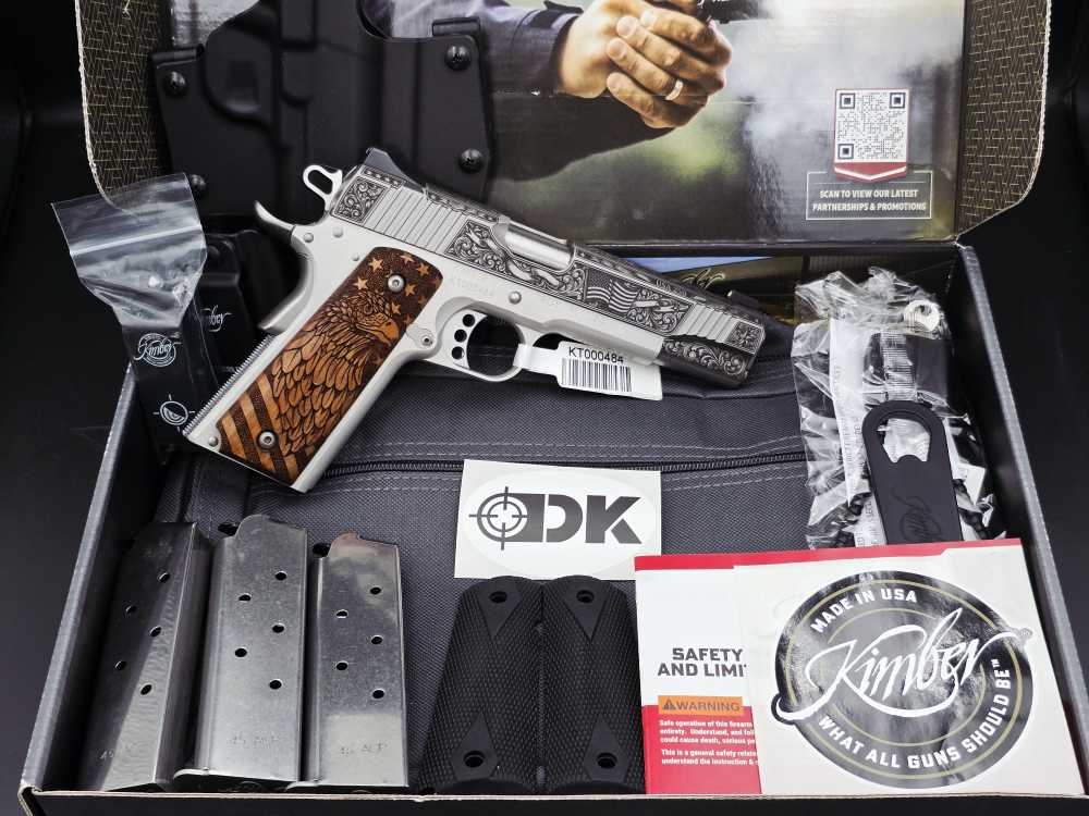 America's 250th Engraved KIMBER 45acp 1911 Bundle DK Customs Penny Auction-img-1