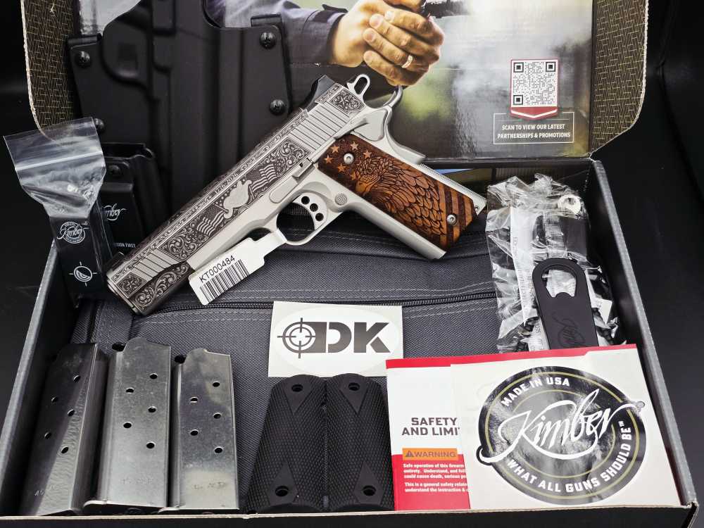 America's 250th Engraved KIMBER 45acp 1911 Bundle DK Customs Penny Auction-img-0