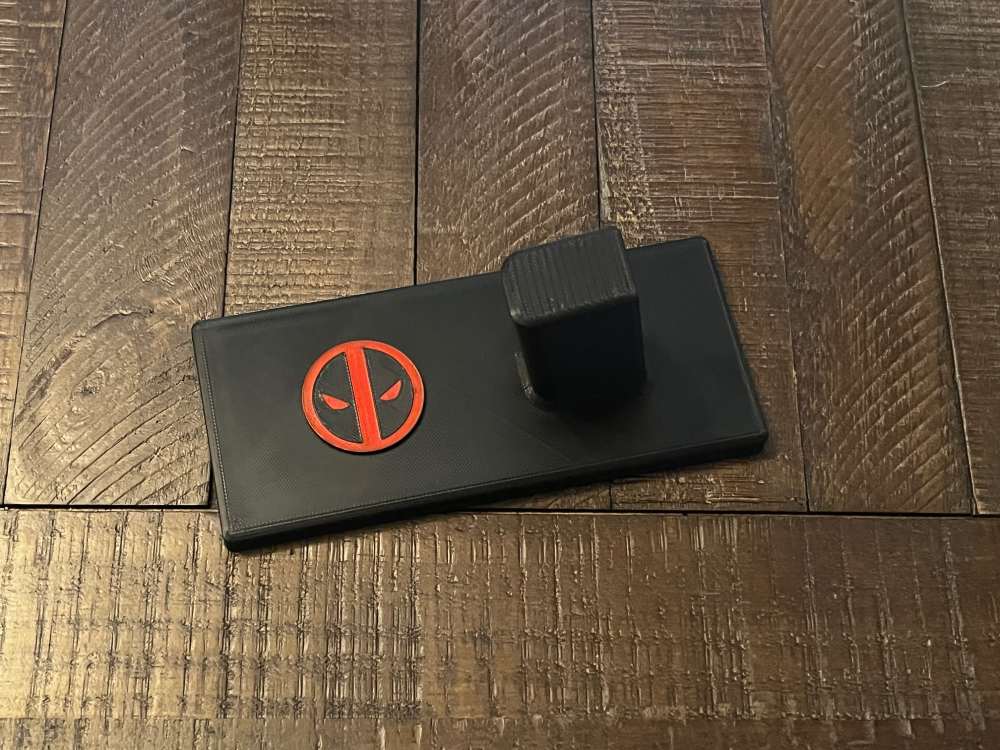 Deadpool Themed Glock Pistol Stand Black Red Custom 3D Printed Display-img-1