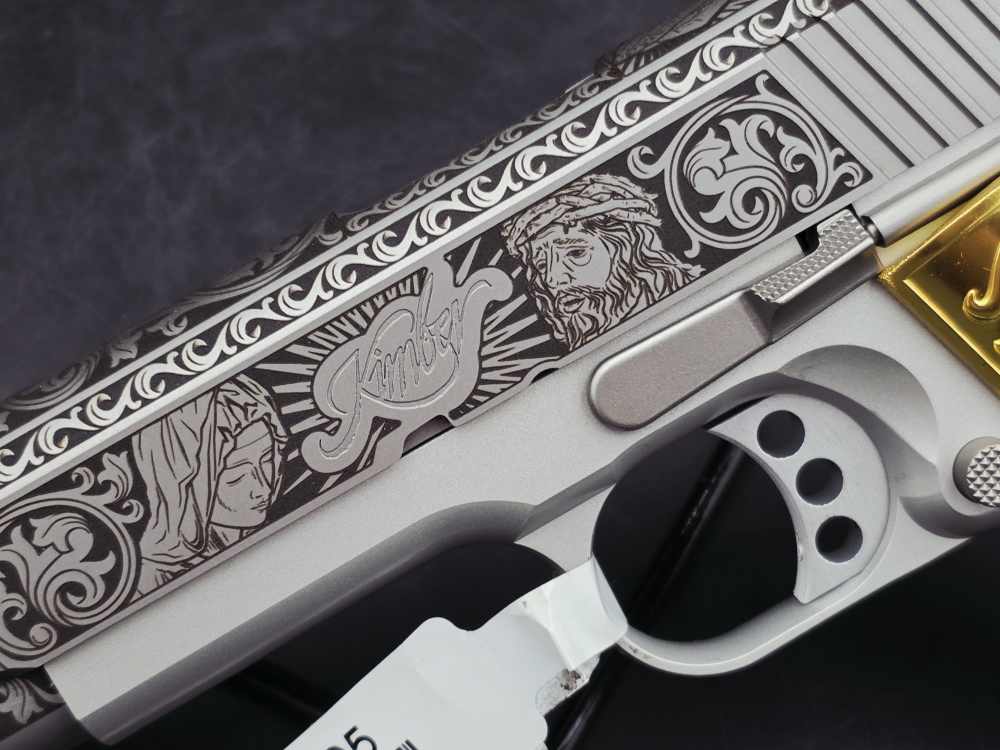 Engraved Heaven & Hell KIMBER 45acp 1911 LW Bundle DK Customs Penny Auction-img-5