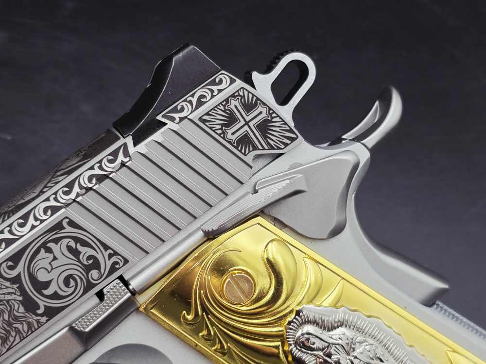 Engraved Heaven & Hell KIMBER 45acp 1911 LW Bundle DK Customs Penny Auction-img-4