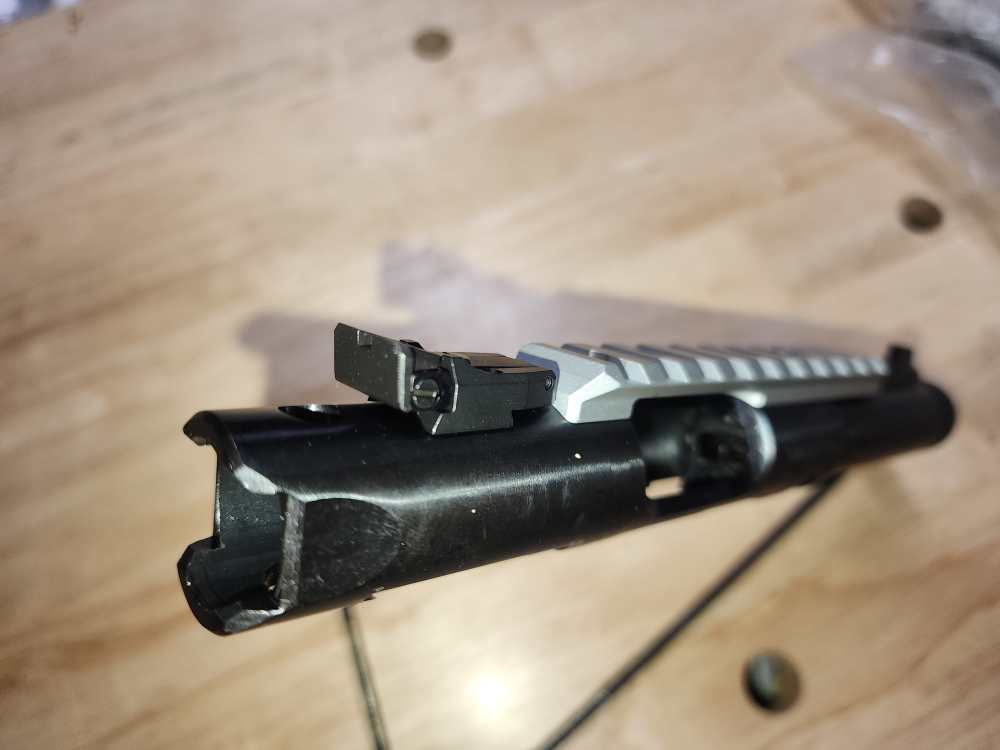 Ruger Mark IV upper 4.5 bull barrel with sights & Rail blue new Threaded-img-2