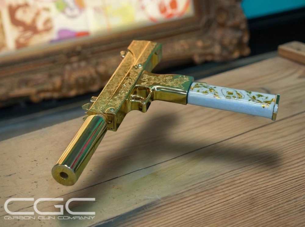 Iron Monkey "The Easy MAC" MAC11 9mm 1 of 50 Limited Edition 24K Gold Plate-img-2