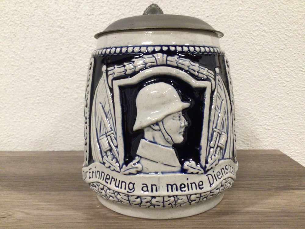 Original WWII German Infantry Stein - Near Mint - Mint W/Maker-img-4