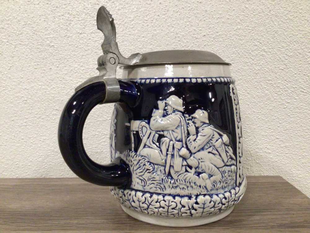 Original WWII German Infantry Stein - Near Mint - Mint W/Maker-img-1