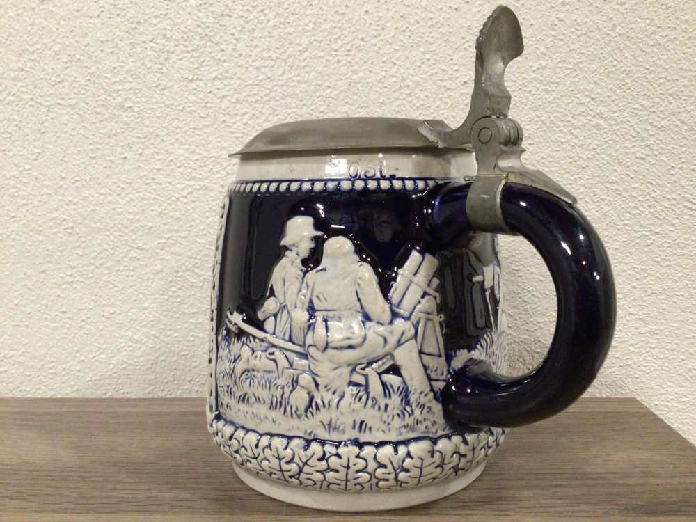 Original WWII German Infantry Stein - Near Mint - Mint W/Maker-img-7