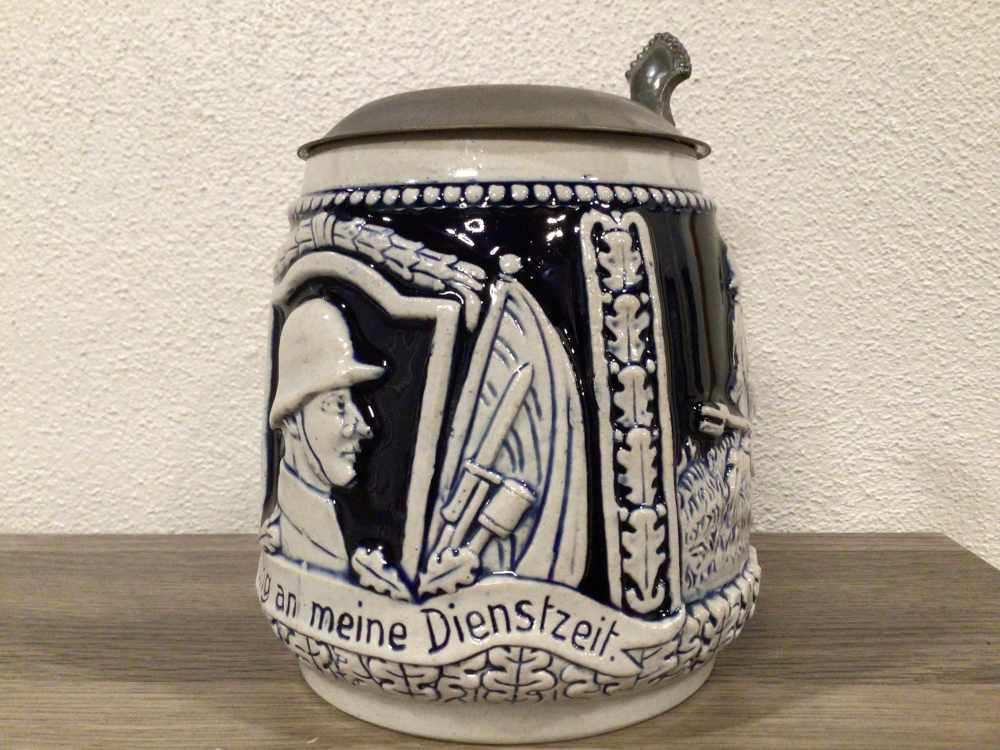 Original WWII German Infantry Stein - Near Mint - Mint W/Maker-img-5