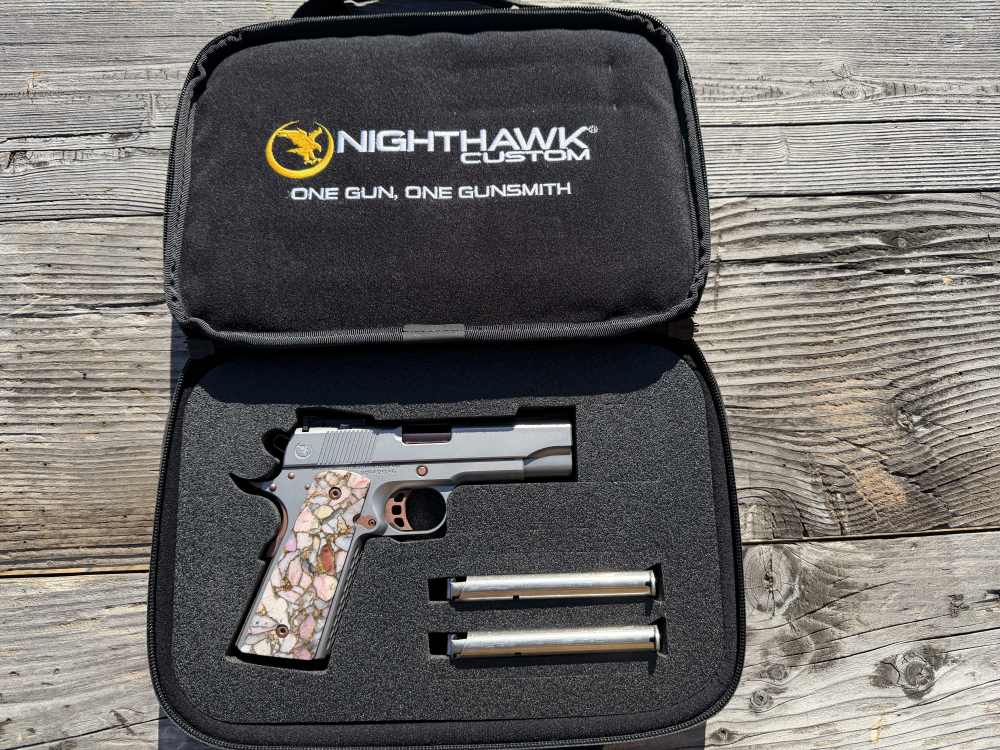 Nighthawk Custom Lady Hawk 2.0 - 45 ACP- Bull Barrel - Tritium Sights-img-1