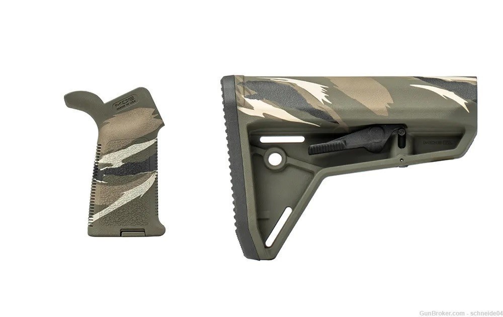 Aero Precision Magpul MOE Grip + SL Stock - CQC Tiger Stripe Builder Set -img-0