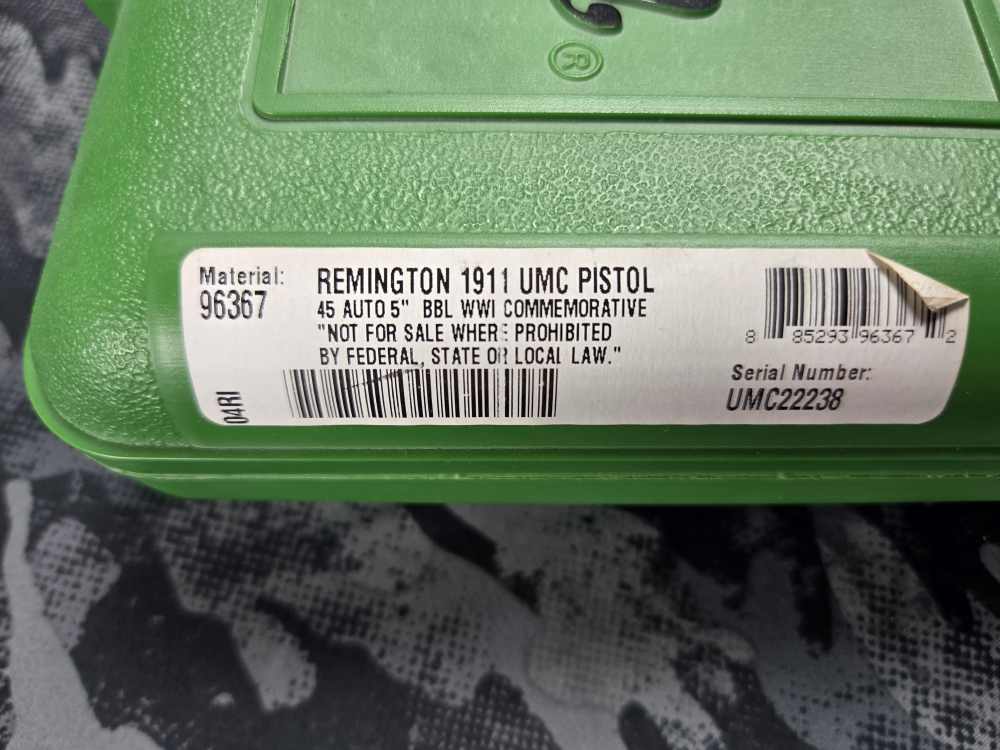 RARE Limited Edition Remington UMC Commemorative Model 1911-img-21