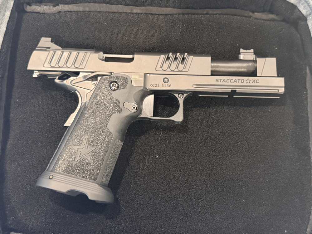 STACCATO XC 2011 9MM - UNDER 500 RDS - RED DIRT TRIGGER - OPTIC PLATES-img-2