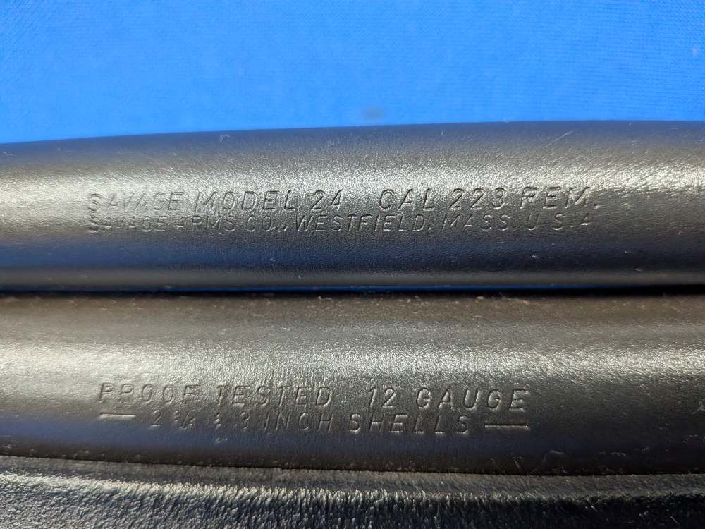 Savage model 24 combination gun, 223 Rem, over 12 gauge 3-in mag chamber-img-18