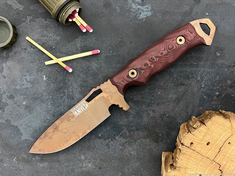 Dawson knives USA NOMAD CPM-3V American made fixed blades - 10% OFF!-img-0