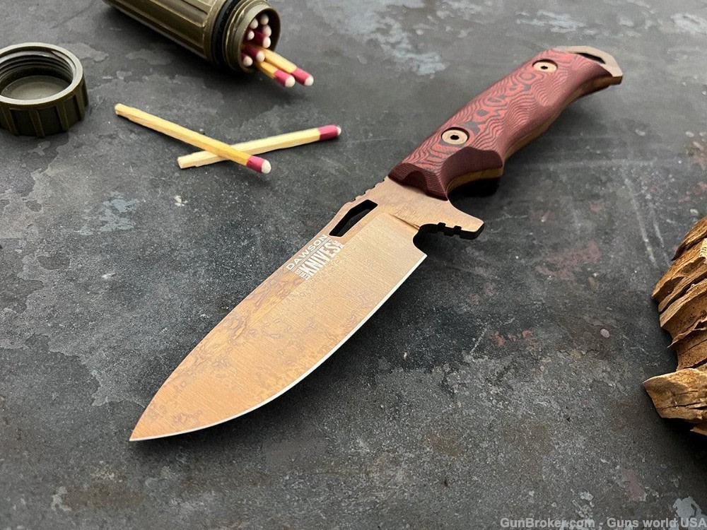 Dawson knives USA NOMAD CPM-3V American made fixed blades - 10% OFF!-img-1