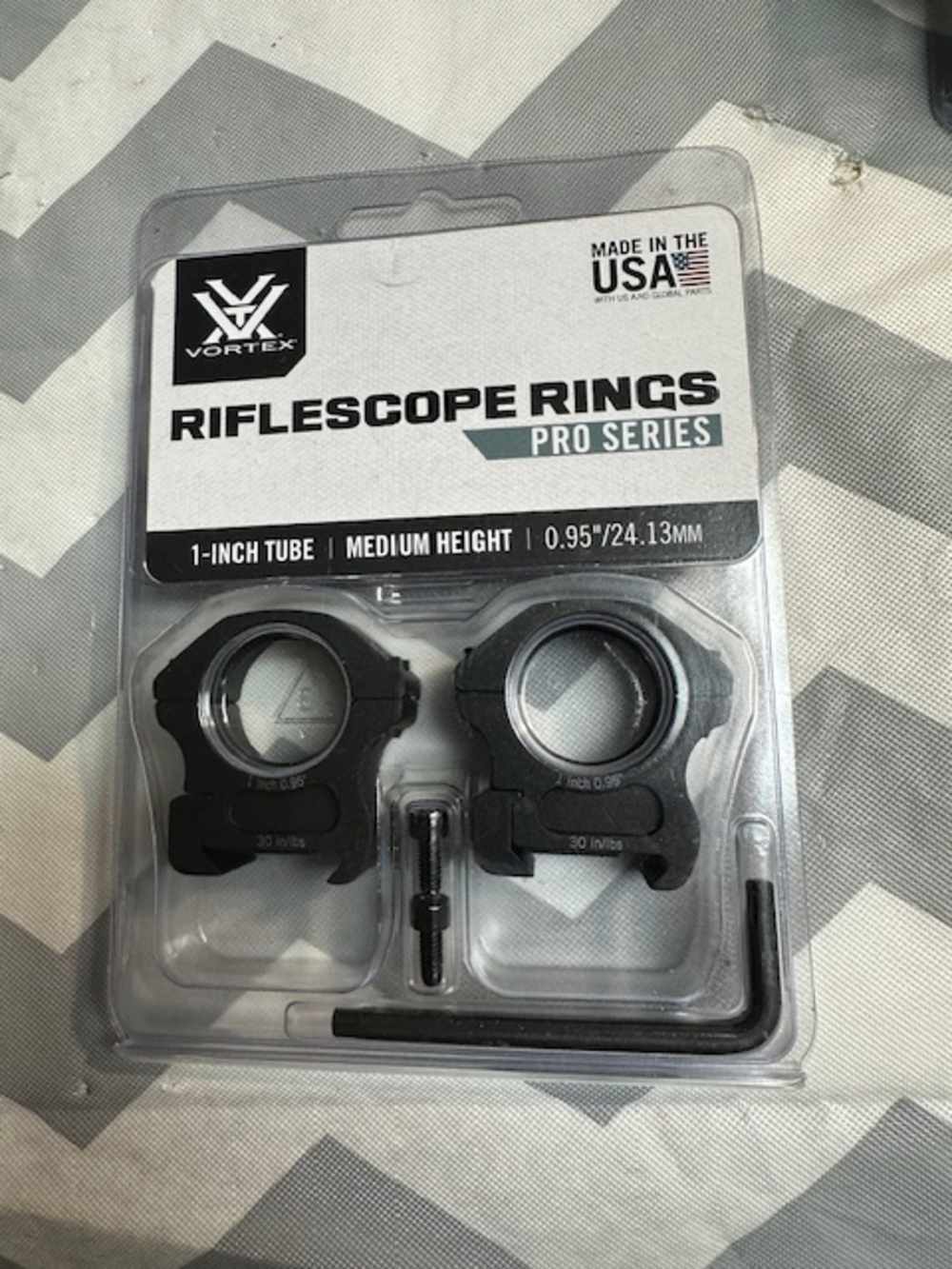New Vortex Pro Series medium height 1-inch scope rings-img-0