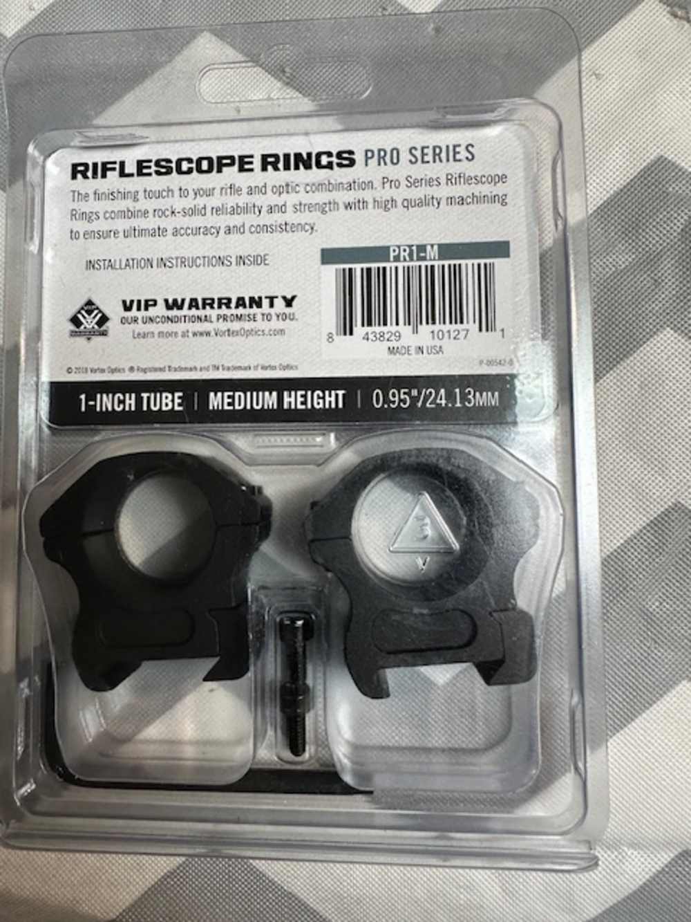 New Vortex Pro Series medium height 1-inch scope rings-img-1