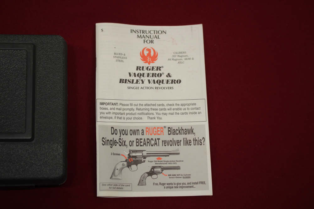 Ruger Vaquero .44 Colt w/3.75" Barrel, Wood Grips - 'Old Model' - 2002-img-4