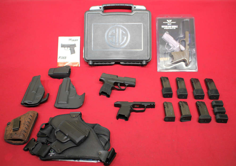 Sig P365 Micro 9mm Pistol w/3 Frames, 7x Mags, 4x Holsters, etc. - 2019-img-0