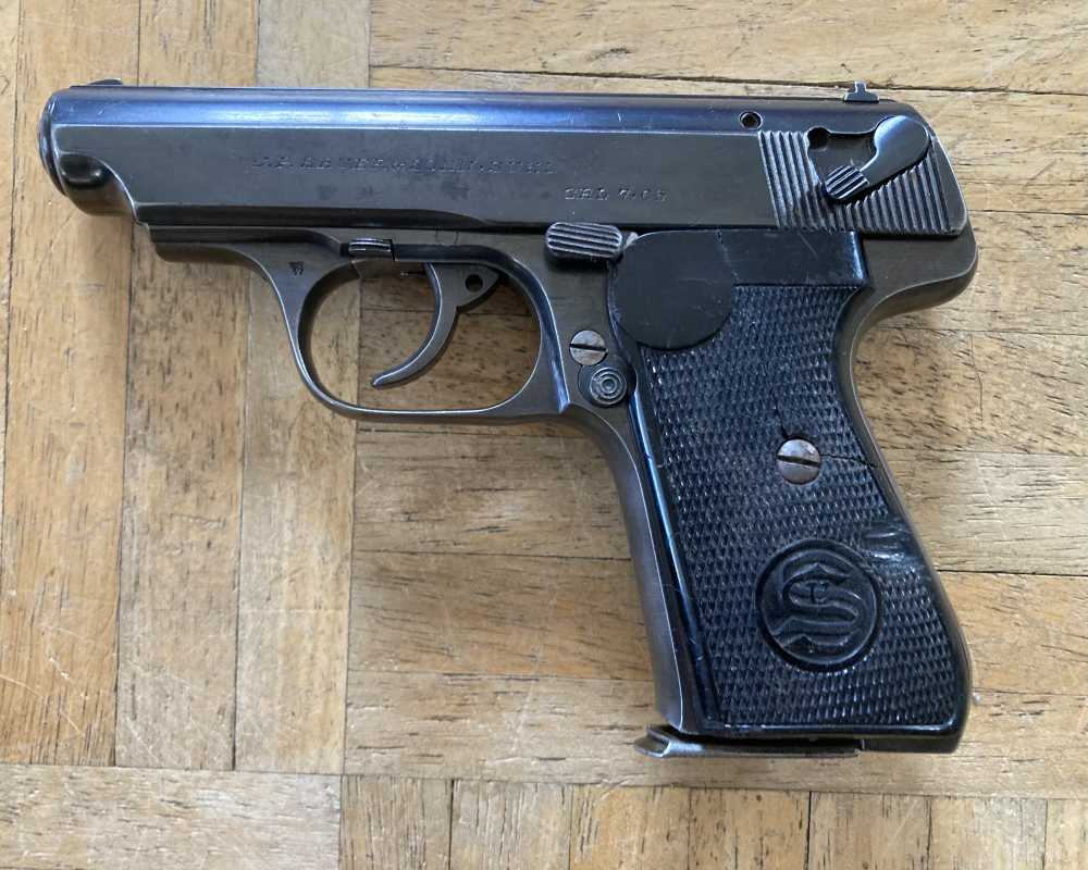 WWII German Sauer 38H Pistol 32 ACP Wehrmacht Marked-img-0