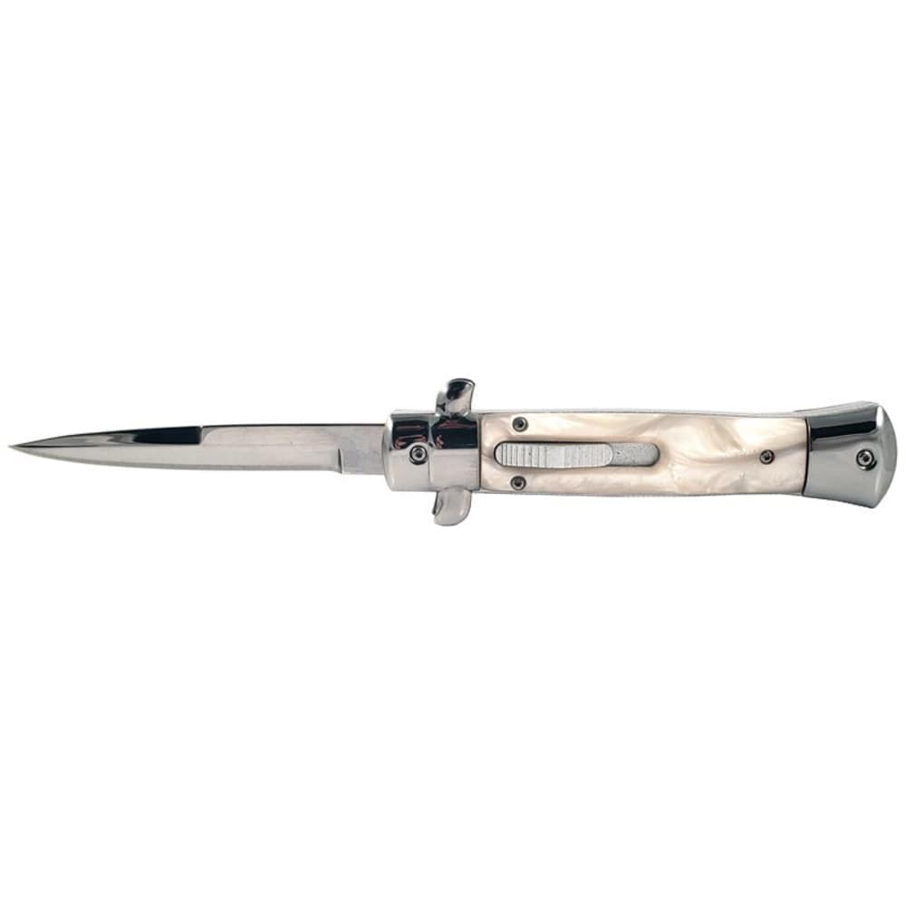 Milano Stiletto Style OTF Knife - Elite Collection - White-img-1