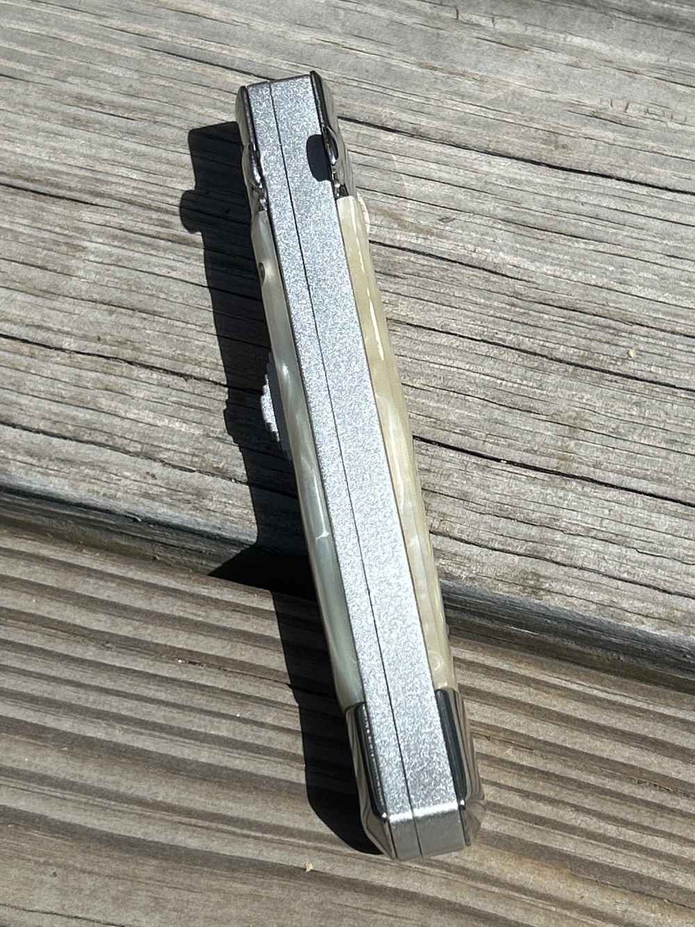 Milano Stiletto Style OTF Knife - Elite Collection - White-img-5