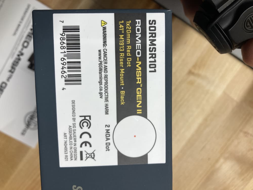 Sig Romeo MSR Gen 2 Red Dot Sight NIB-img-4